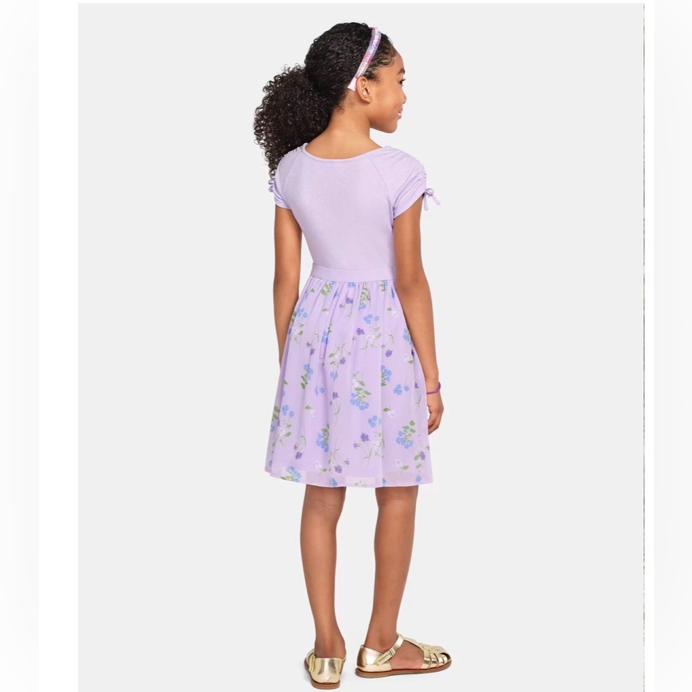The Children’s Place Girls Floral Fit And Flare Dress Size 14 (XL) - Picture 7 of 7